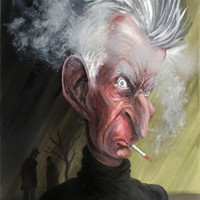 caricature of samuel beckett by Andy Davey